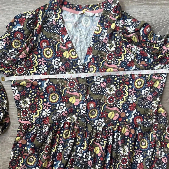 Boden Button-through Jersey Dress - Picture 9 of 11